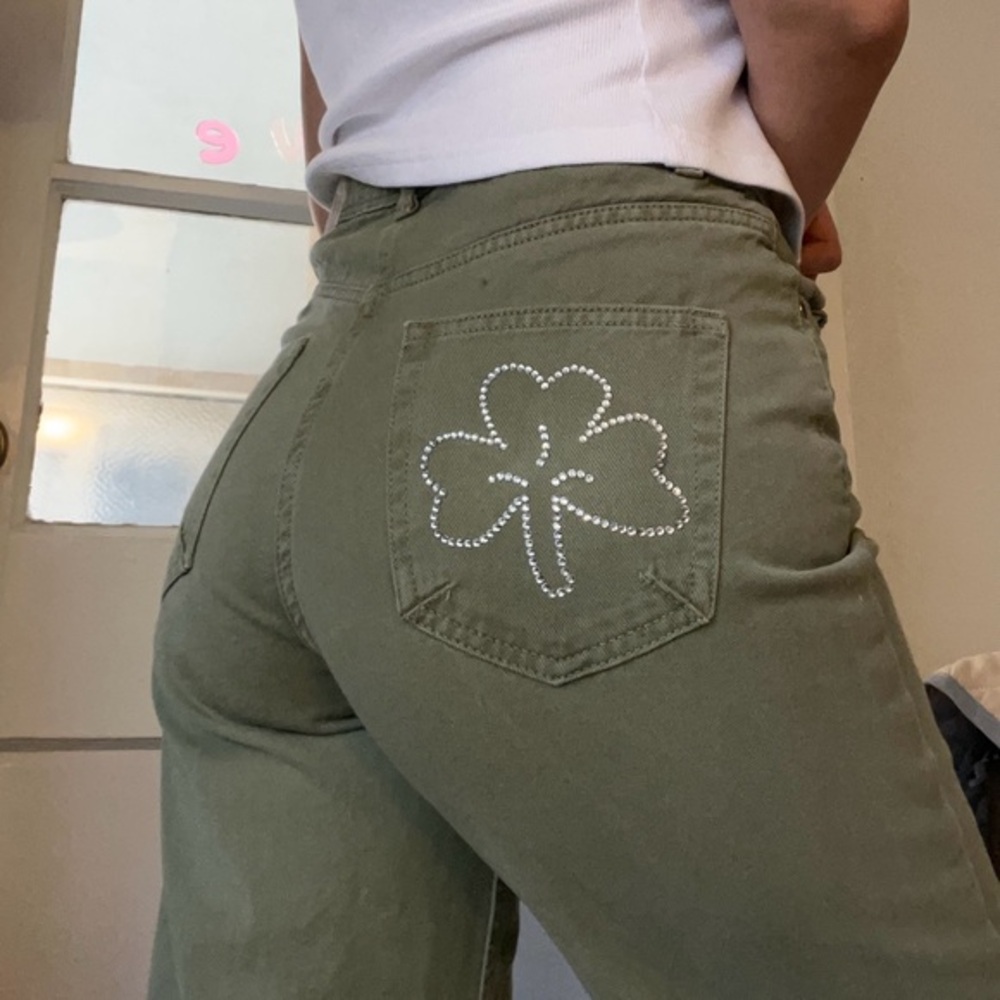 Bedazzled Shamrock Jeans